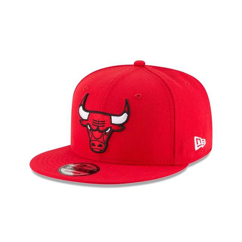 NBA Chicago Bulls Team Color 9Fifty Snapback (IVU9693) - Red New Era Caps